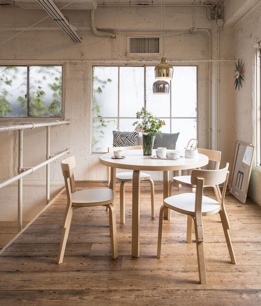 テーブル 90A（d. 100）ホワイト ラミネート – Artek Tokyo Store