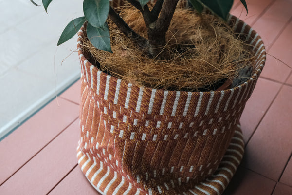 ファブリックバスケット*handmade* how to make a fabric basket/DIY Reversible Fabric Basket/Tutorial