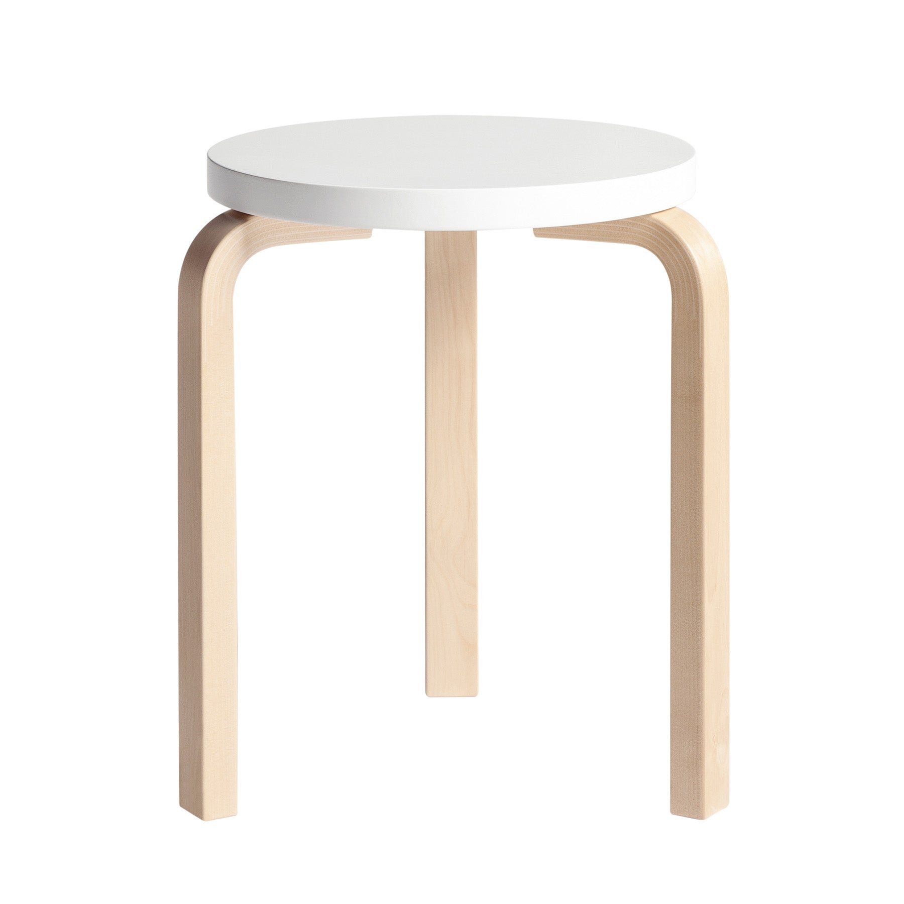 最新の激安 Stool_60_clear_lacquer_white_t スツール